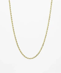 The Gold Gods Vermeil Diamond 20" Rope Chain Necklace