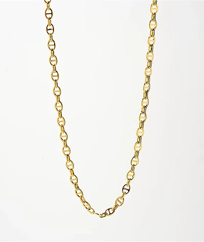The Gold Gods Vermeil Mariner Anchor Chain Necklace