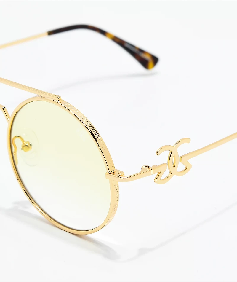 The Gold Gods Visionaries Gold & Yellow Gradient Sunglasses