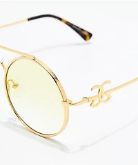 The Gold Gods Visionaries Gold & Yellow Gradient Sunglasses