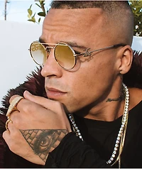 The Gold Gods Visionaries Gold & Yellow Gradient Sunglasses
