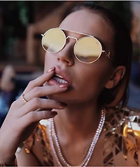 The Gold Gods Visionaries Gold & Yellow Gradient Sunglasses