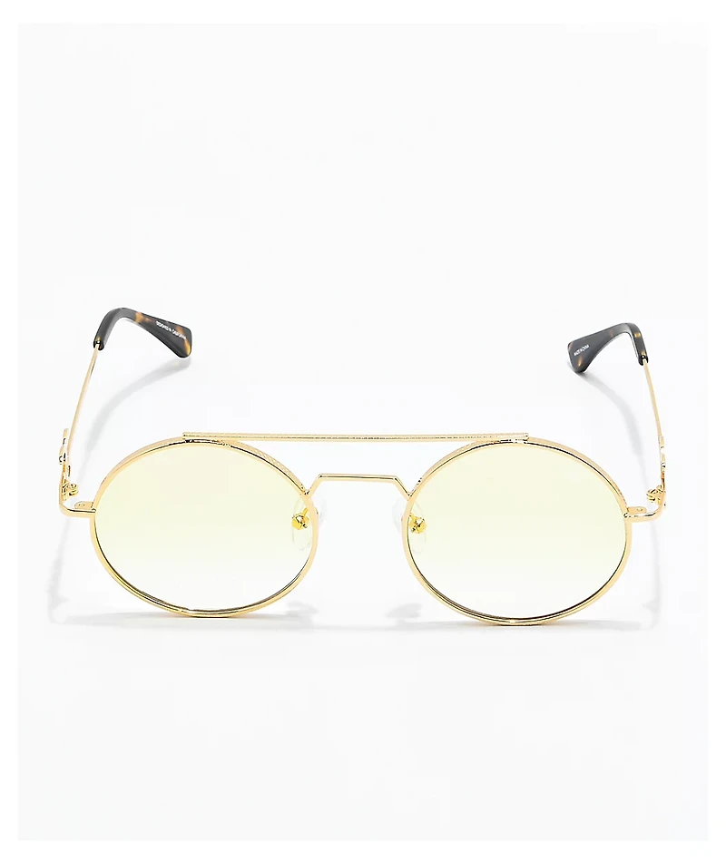 The Gold Gods Visionaries Gold & Yellow Gradient Sunglasses