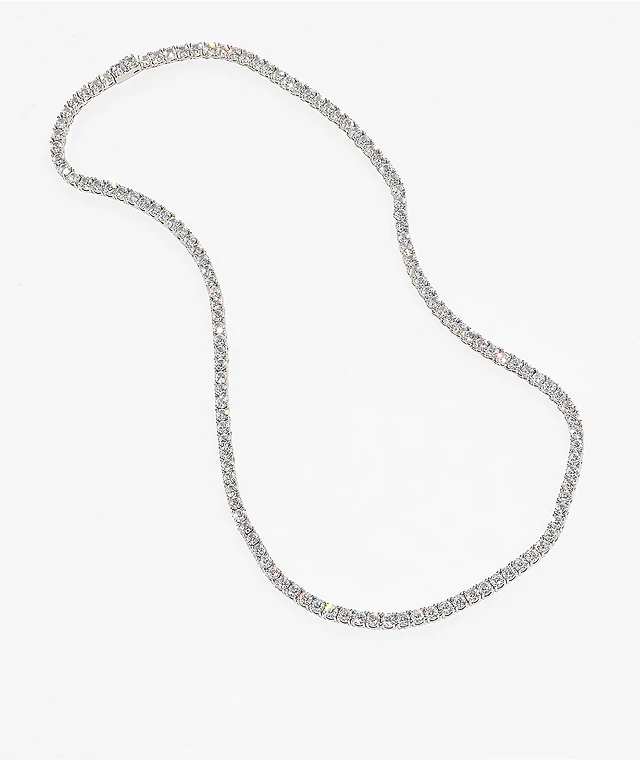 The Gold Gods White Gold Diamond 22" Tennis Chain