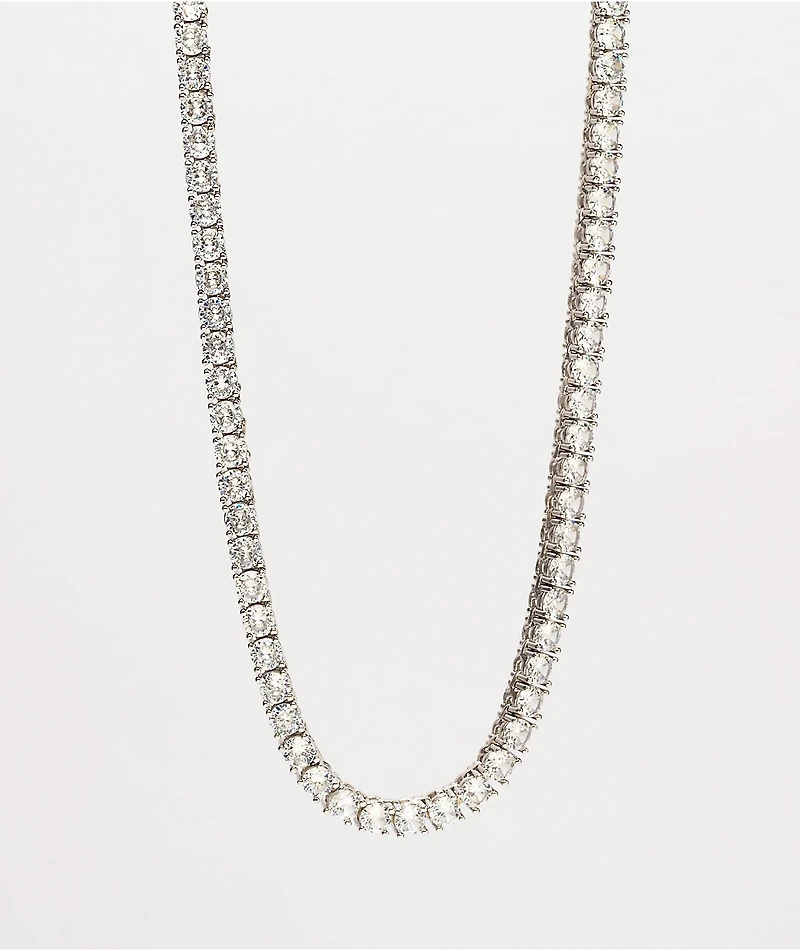 The Gold Gods White Gold Diamond 22" Tennis Chain