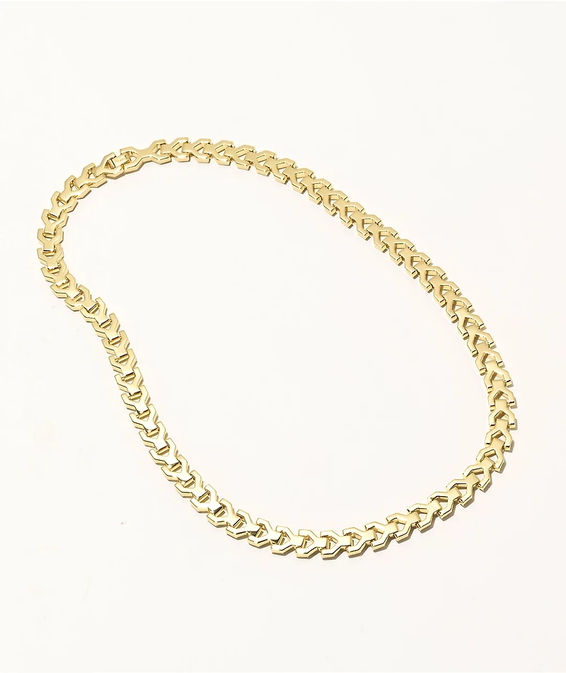 The Gold Gods Y Link 18" 8mm Gold Necklace