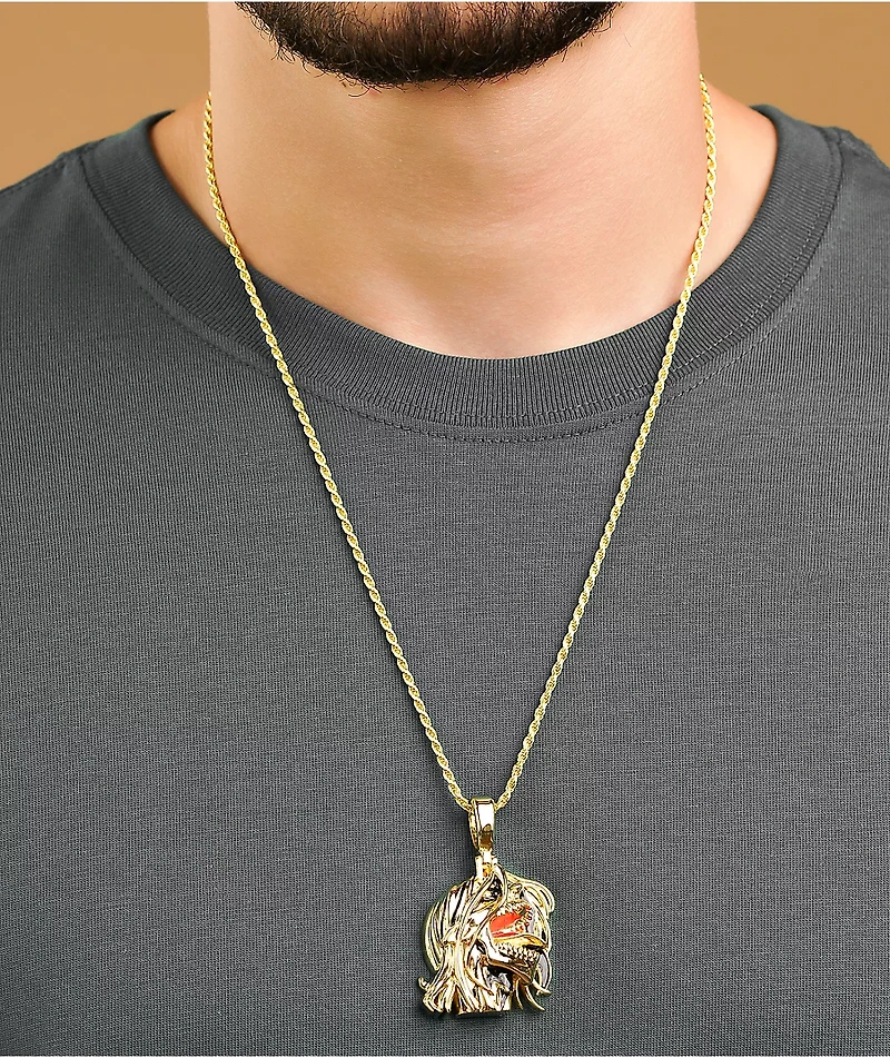 The Gold Gods x Attack On Titan Eren Roar 22" Rope Chain Necklace