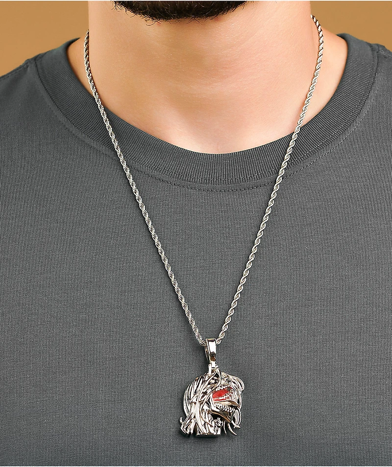 The Gold Gods x Attack On Titan Eren Roar 22" White Chain Necklace