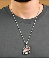 The Gold Gods x Attack On Titan Eren Roar 22" White Chain Necklace