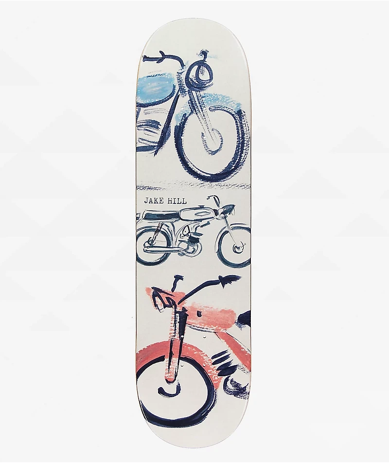 The Heated Wheel Jake Hill Motorbike 8.5" Skateboard Deck