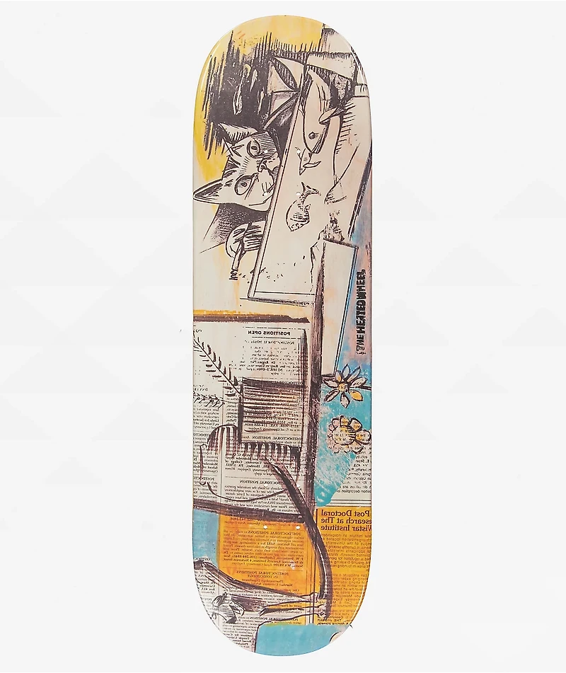 The Heated Wheel Position Open 9.0" Skateboard Deck