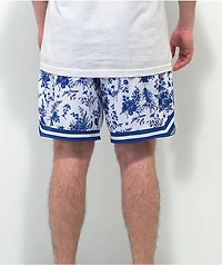 The High & Mighty Fine China Blue White Basketball Shorts