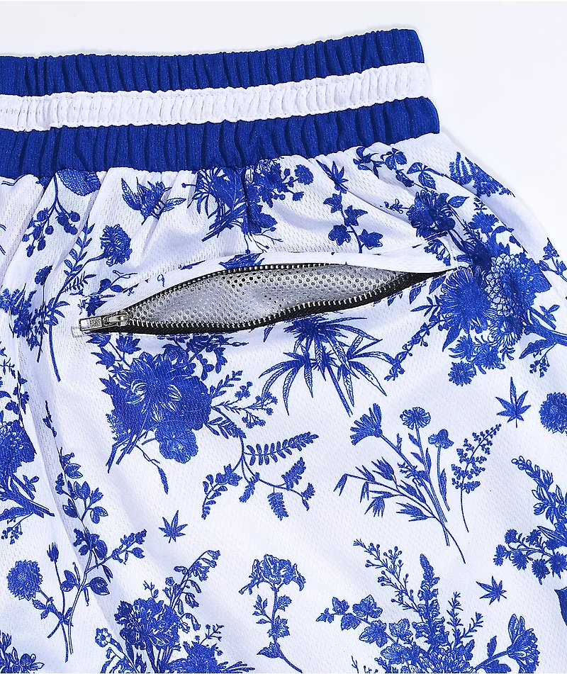 The High & Mighty Fine China Blue White Basketball Shorts
