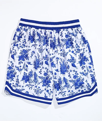The High & Mighty Fine China Blue White Basketball Shorts