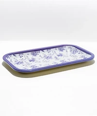 The High & Mighty Fine China White & Purple Key Tray