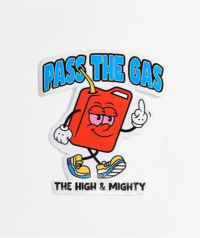 The High & Mighty Gas White Sticker