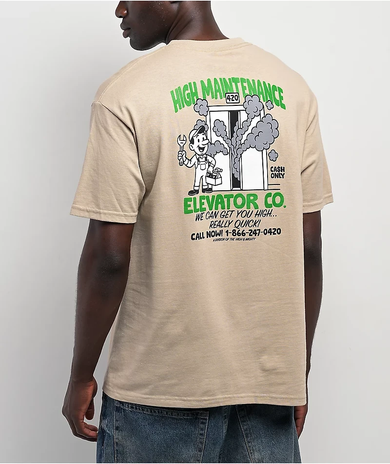 The High & Mighty Lifted Beige T-Shirt