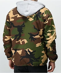 The High & Mighty NYC Camo Hooded Coach Jacket