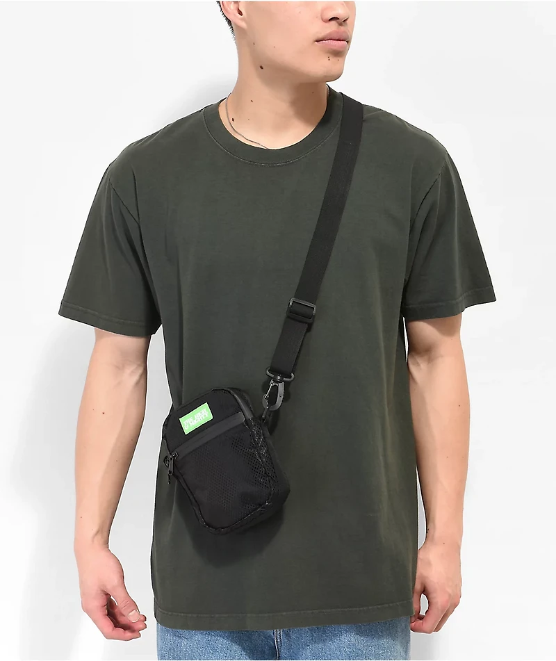 The High & Mighty Quarter Black Smell Proof Crossbody Bag