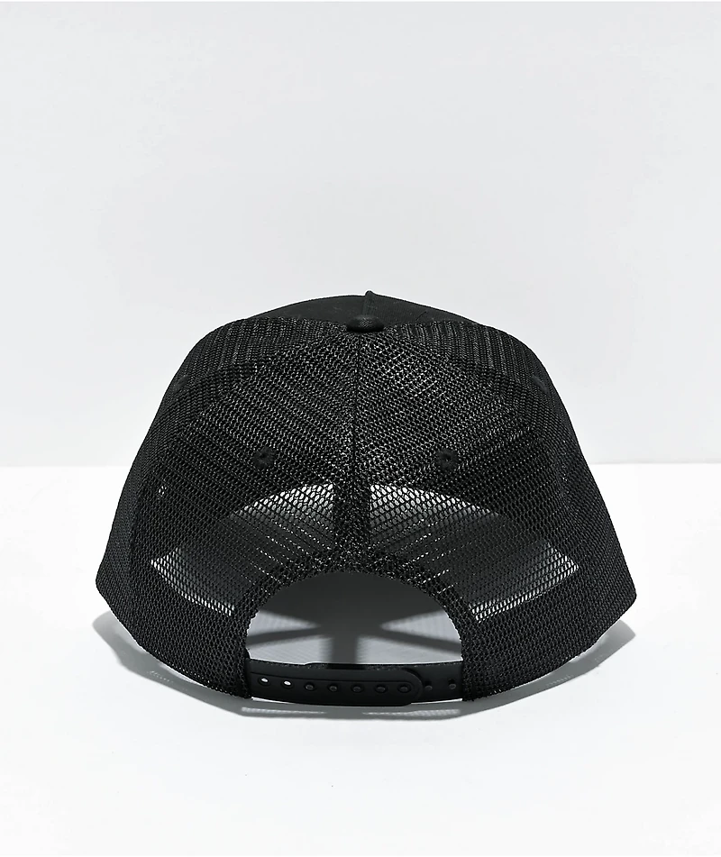 The High & Mighty Smoking Veteran Black Trucker Hat