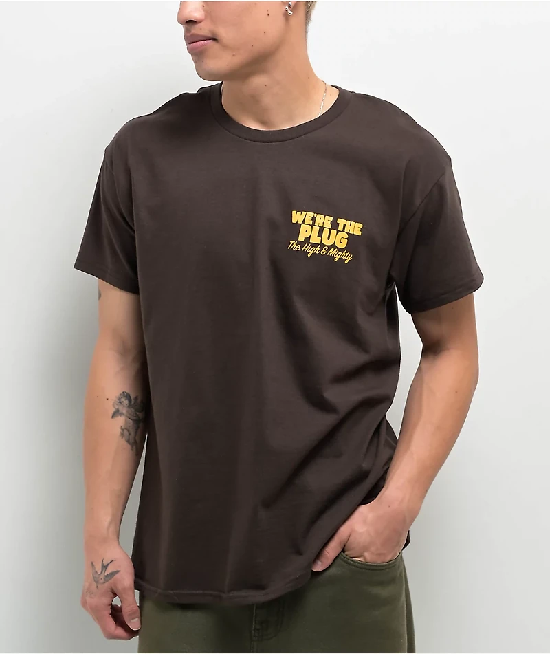 The High & Mighty Plug Brown T-Shirt