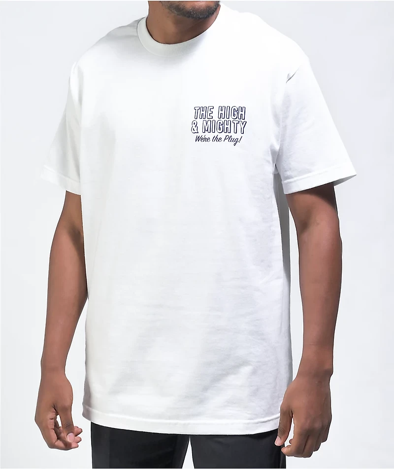 The High & Mighty We're Plug White T-Shirt