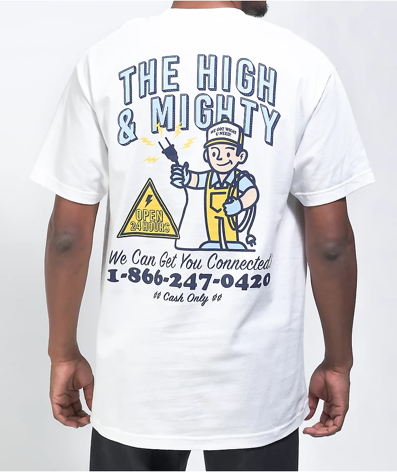 The High & Mighty We're Plug White T-Shirt