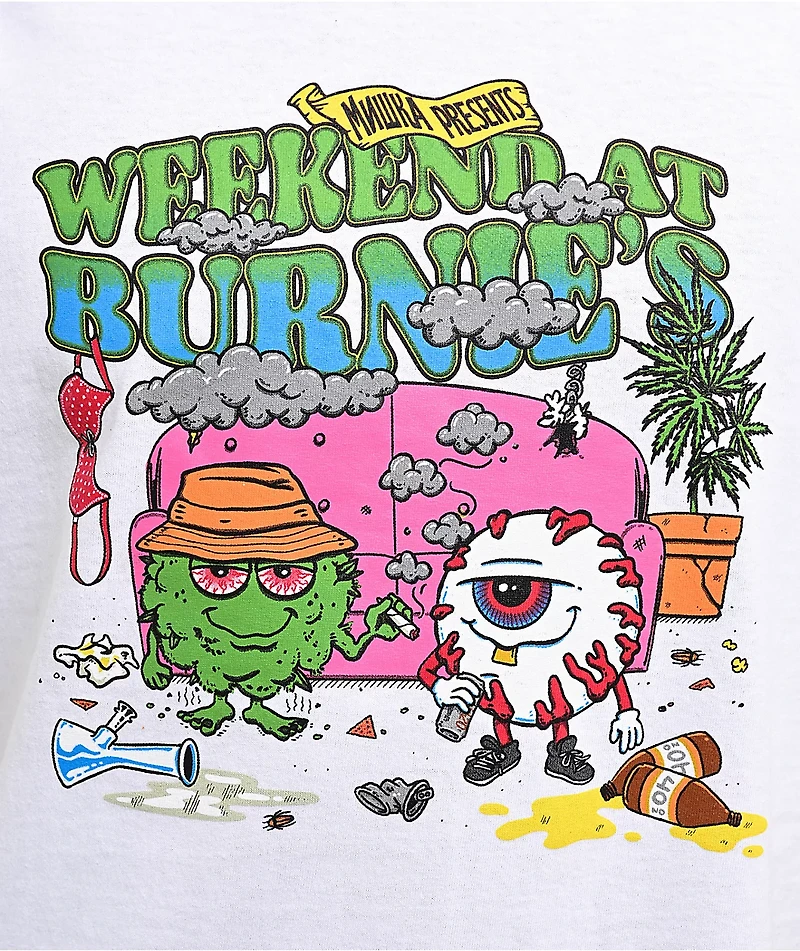 The High & Mighty x Mishka Weekend At Burnies White T-Shirt