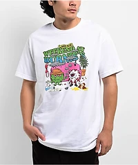 The High & Mighty x Mishka Weekend At Burnies White T-Shirt