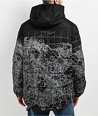 The Key Street Auckland Black Puffer Jacket