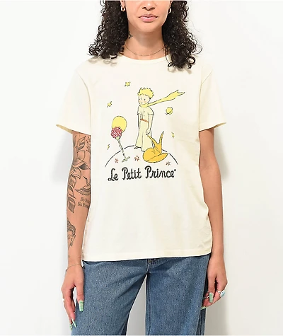The Little Prince Rose & Stars Natural T-Shirt