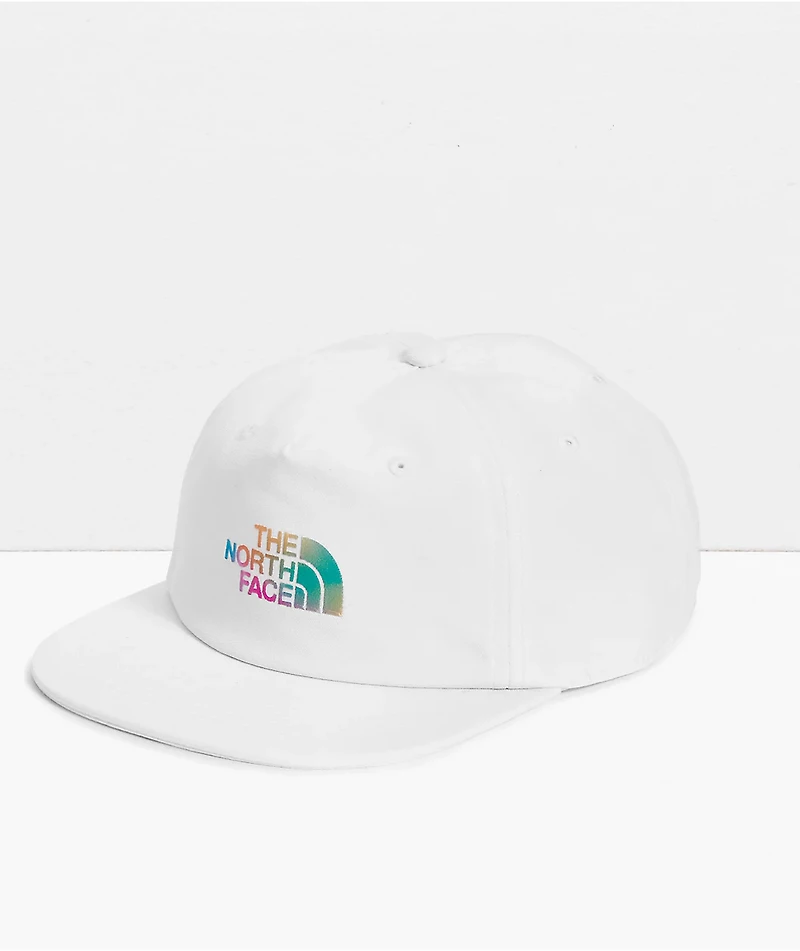 The North Face 66 Pride White Recycled 5 Panel Snapback Hat