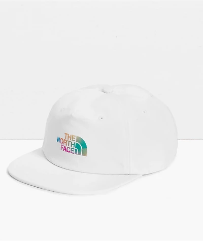 The North Face 66 Pride White Recycled 5 Panel Snapback Hat