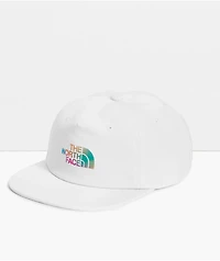 The North Face 66 Pride White Recycled 5 Panel Snapback Hat