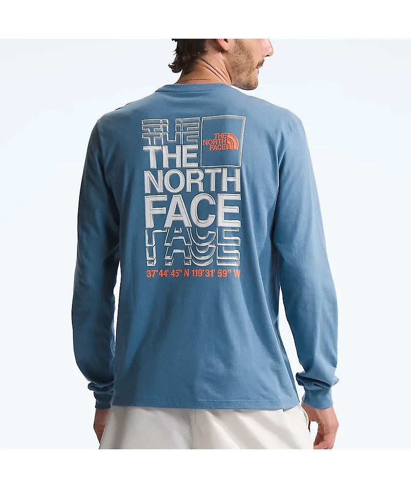 The North Face Brand Proud Blue Long Sleeve T-Shirt