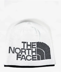 The North Face Highline Black & White Reversible Skully Beanie
