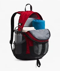 The North Face Hot Shot SE Red & Zinc Backpack