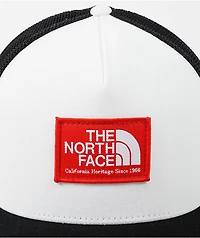 The North Face Keep It Patched Black, Red & White Trucker Hat