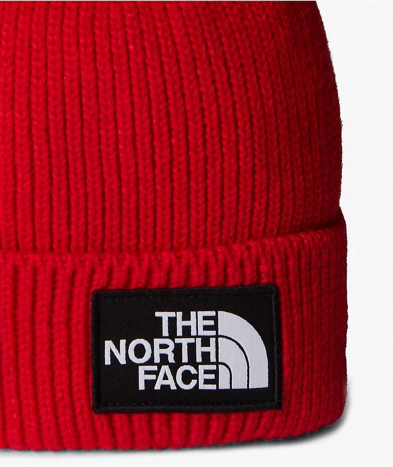 The North Face Logo Box Cuffed Mars Dust Beanie