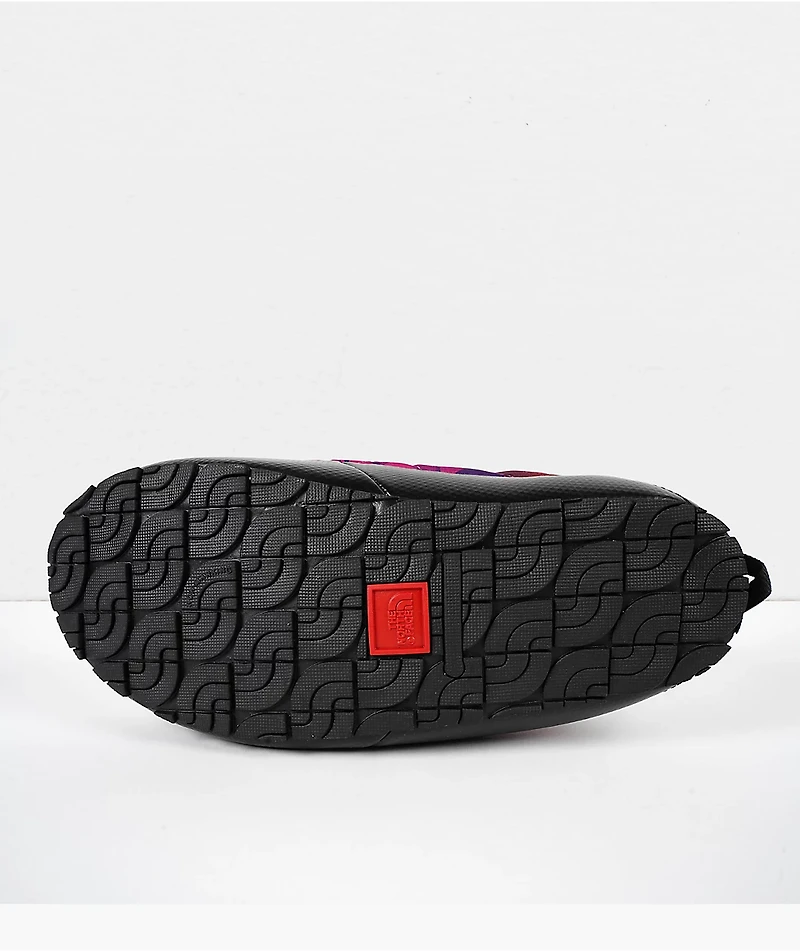 The North Face Thermoball Pink & Black Tract Mule Slippers