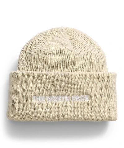 The North Face Urban Embroidered White Dune Beanie