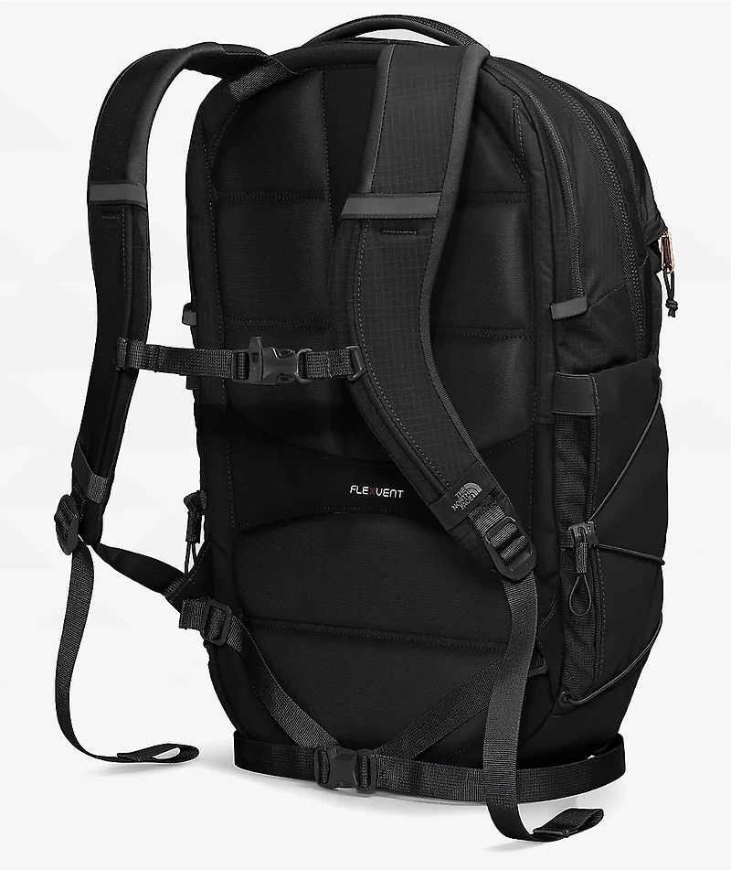 The North Face Women's Borealis Luxe Black & Burnt Coral Backpack