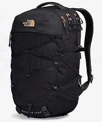 The North Face Women's Borealis Luxe Black & Burnt Coral Backpack