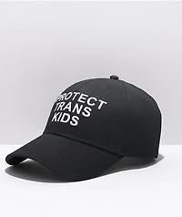 The Phluid Project Protect Trans Kids Black Strapback Hat