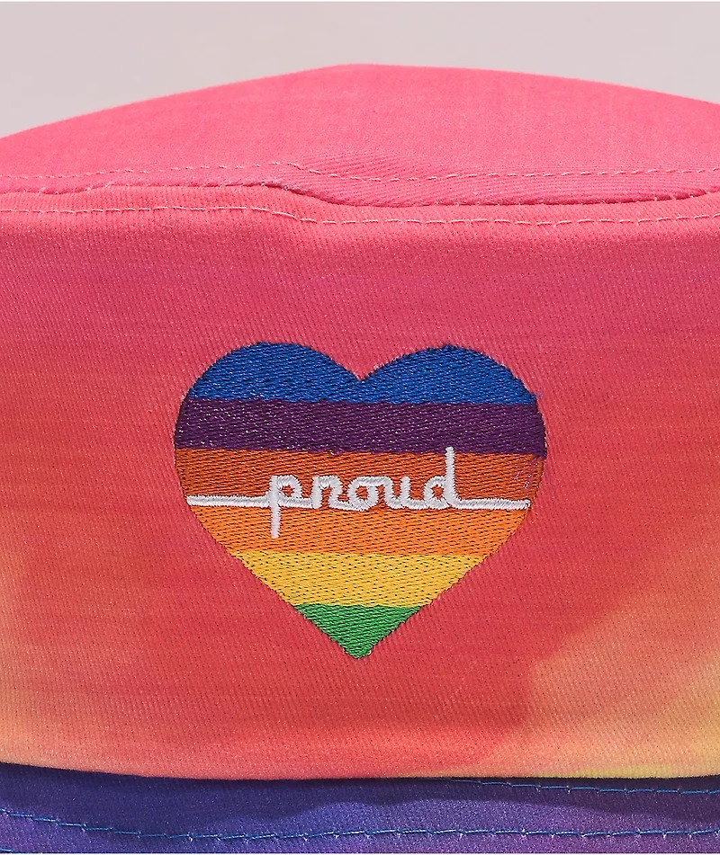 The Phluid Project Rainbow Tie Dye Bucket Hat