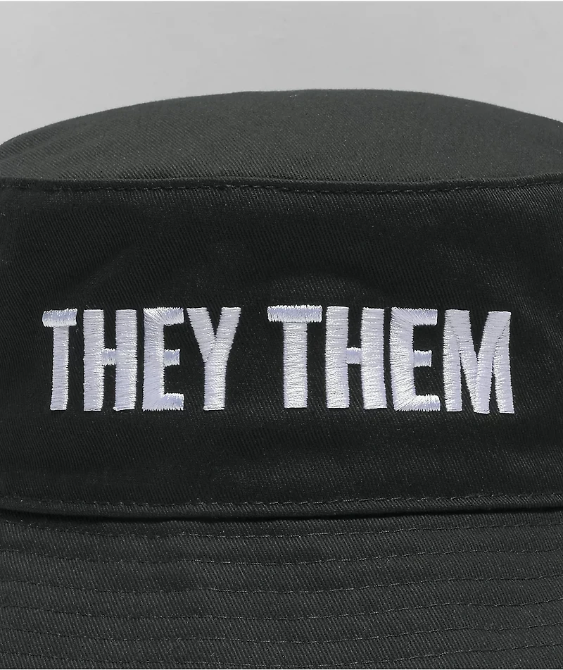 The Phluid Project They Them Black Bucket Hat