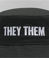 The Phluid Project They Them Black Bucket Hat
