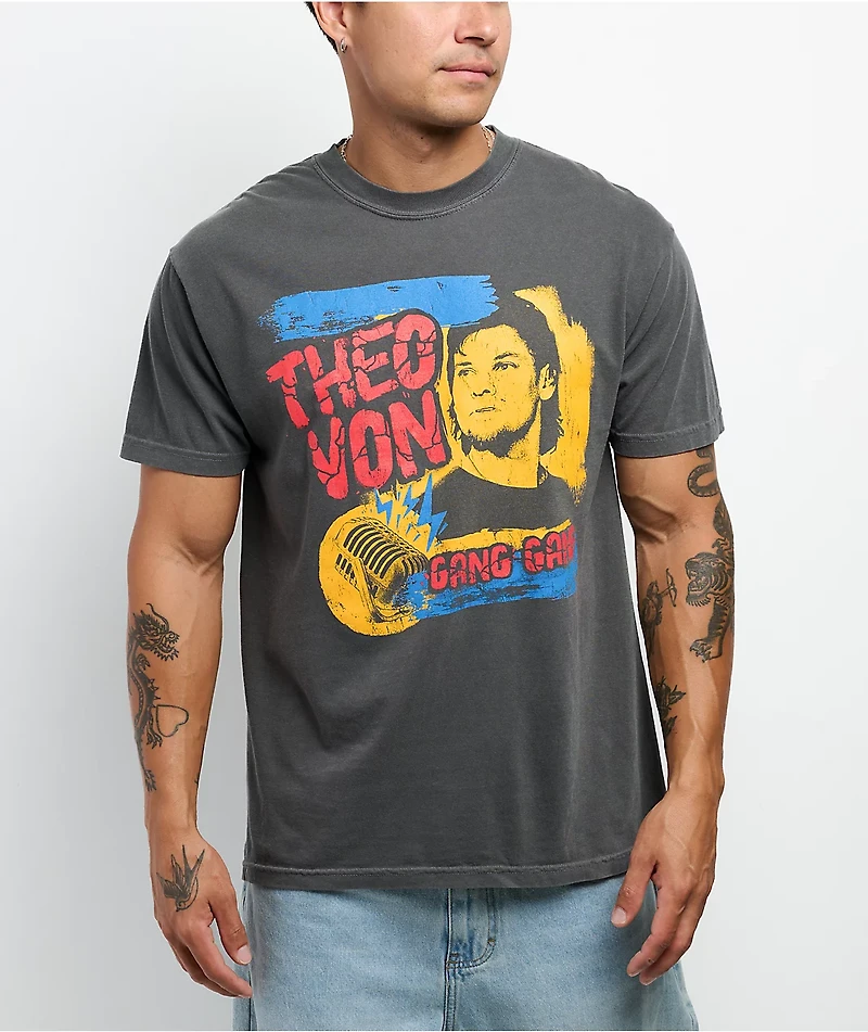 Theo Von 90s Pepper Grey T-Shirt