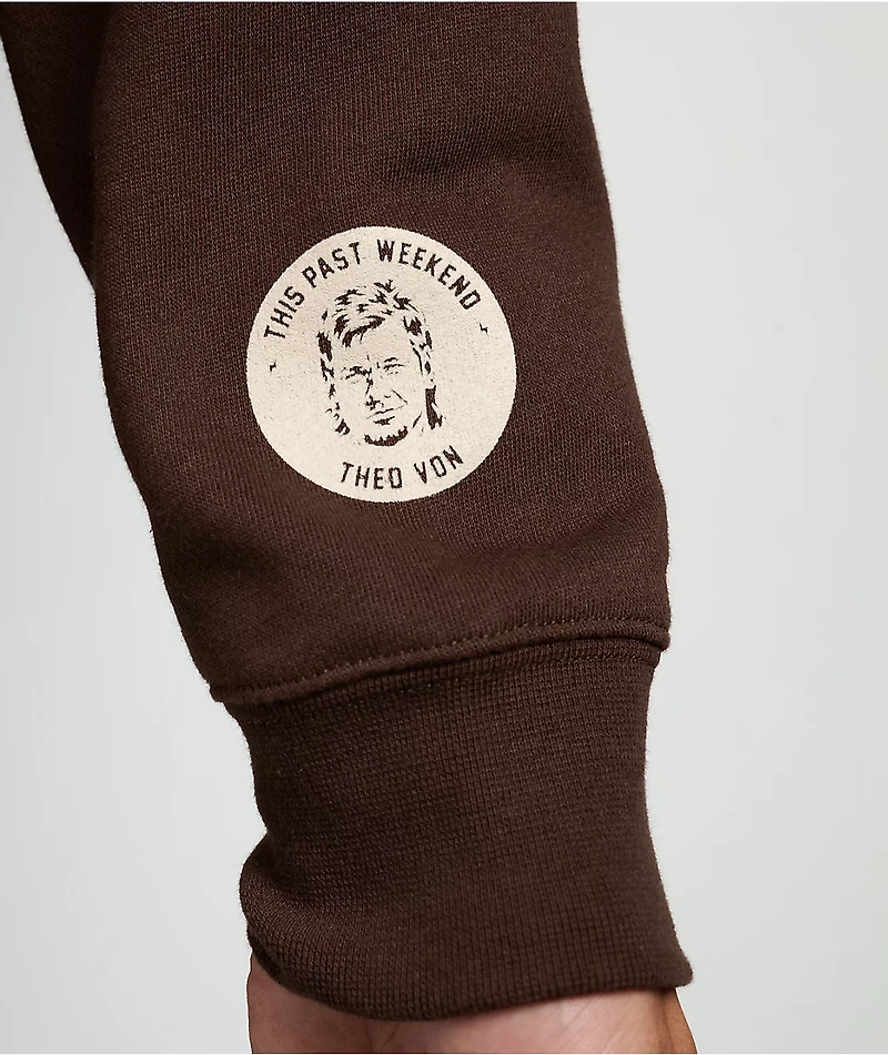 Theo Von Be Good To Yourself Brown Hoodie