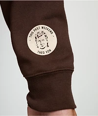Theo Von Be Good To Yourself Brown Hoodie